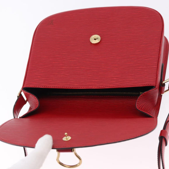LOUIS VUITTON Epi Saint Cloud GM Shoulder Bag Red M52197 LV Auth 193913A