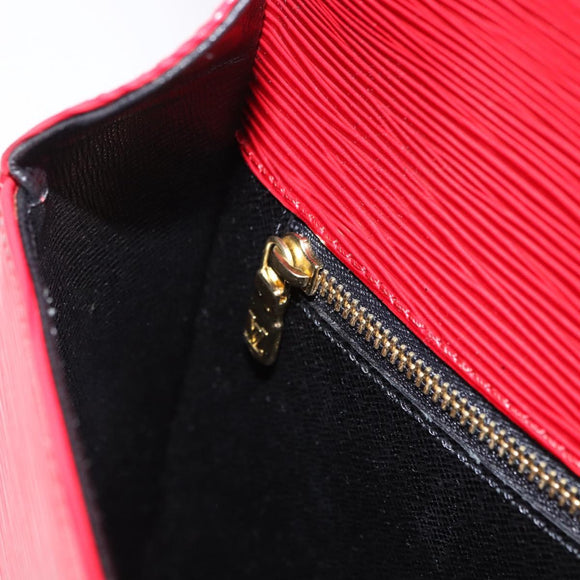 LOUIS VUITTON Epi Saint Cloud GM Shoulder Bag Red M52197 LV Auth 193913A