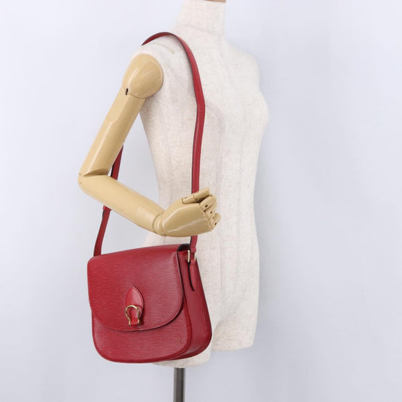 LOUIS VUITTON Epi Saint Cloud GM Shoulder Bag Red M52197 LV Auth 193913A