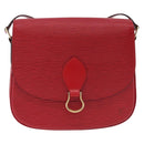 LOUIS VUITTON Epi Saint Cloud GM Shoulder Bag Red M52197 LV Auth 193913A-13