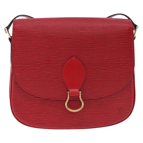 LOUIS VUITTON Epi Saint Cloud GM Shoulder Bag Red M52197 LV Auth 193913A
