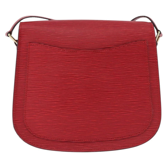 LOUIS VUITTON Epi Saint Cloud GM Shoulder Bag Red M52197 LV Auth 193913A