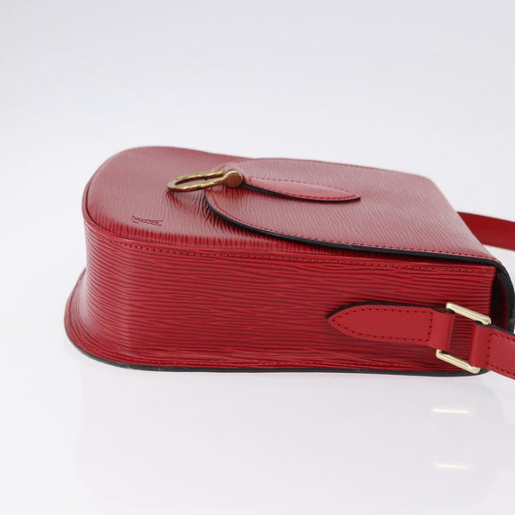 LOUIS VUITTON Epi Saint Cloud GM Shoulder Bag Red M52197 LV Auth 193913A