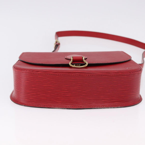 LOUIS VUITTON Epi Saint Cloud GM Shoulder Bag Red M52197 LV Auth 193913A
