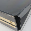 Salvatore Ferragamo Gancini Chain Shoulder Bag plastic Clear Gold Auth 193918A-10
