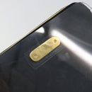 Salvatore Ferragamo Gancini Chain Shoulder Bag plastic Clear Gold Auth 193918A-14