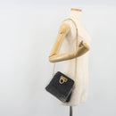 Salvatore Ferragamo Gancini Chain Shoulder Bag plastic Clear Gold Auth 193918A-20