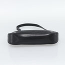 CELINE C Macadam Canvas Shoulder Bag Black Silver Auth 193919A-5