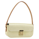 LOUIS VUITTON Monogram Vernis Malibu Street Bag Perle M91507 LV Auth 193921A-1