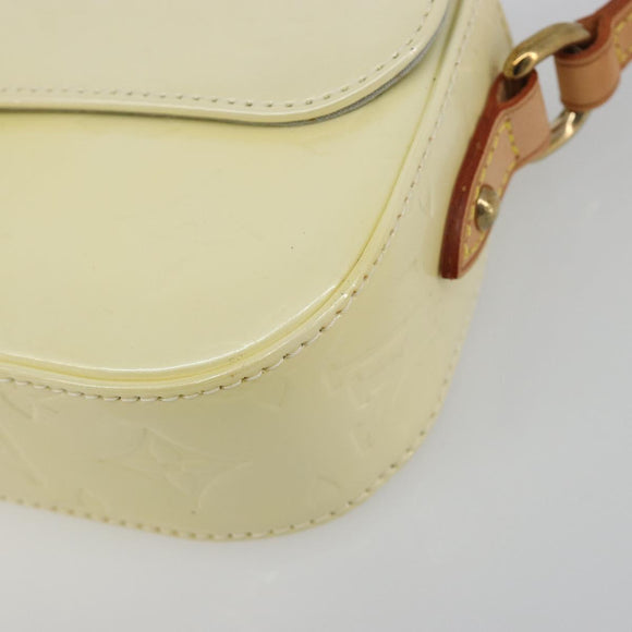 LOUIS VUITTON Monogram Vernis Malibu Street Bag Perle M91507 LV Auth 193921A