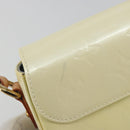 LOUIS VUITTON Monogram Vernis Malibu Street Bag Perle M91507 LV Auth 193921A-16