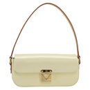 LOUIS VUITTON Monogram Vernis Malibu Street Bag Perle M91507 LV Auth 193921A-2