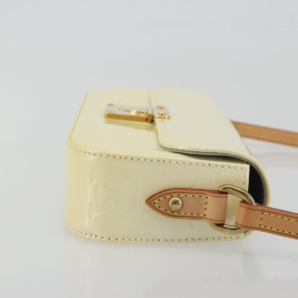 LOUIS VUITTON Monogram Vernis Malibu Street Bag Perle M91507 LV Auth 193921A