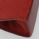 GUCCI GG Canvas Jackie Hand Bag Red Silver 01719 Auth 193924A-17