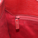 GUCCI GG Canvas Jackie Hand Bag Red Silver 01719 Auth 193924A-22