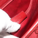GUCCI GG Canvas Jackie Hand Bag Red Silver 01719 Auth 193924A-12