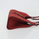 GUCCI GG Canvas Jackie Hand Bag Red Silver 01719 Auth 193924A-3