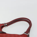 GUCCI GG Canvas Jackie Hand Bag Red Silver 01719 Auth 193924A-14