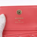 CHANEL Mini Matelasse 12 Chain Shoulder Bag Leather Pink Gold CC Auth 193927M-19