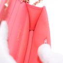 CHANEL Mini Matelasse 12 Chain Shoulder Bag Leather Pink Gold CC Auth 193927M-21