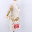 CHANEL Mini Matelasse 12 Chain Shoulder Bag Leather Pink Gold CC Auth 193927M-23