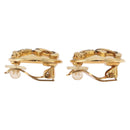 CHANEL COCO Mark Earring Metal Gold Tone CC Auth 193928V-14
