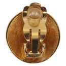 CHANEL COCO Mark Earring Metal Gold Tone CC Auth 193928V-4