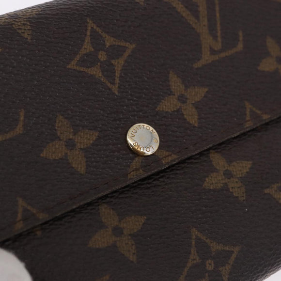 LOUIS VUITTON Monogram Portefeuille Sarah Long Wallet M61734 LV Auth 193930