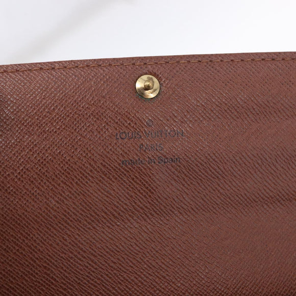 LOUIS VUITTON Monogram Portefeuille Sarah Long Wallet M61734 LV Auth 193930