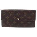 LOUIS VUITTON Monogram Portefeuille Sarah Long Wallet M61734 LV Auth 193930-13