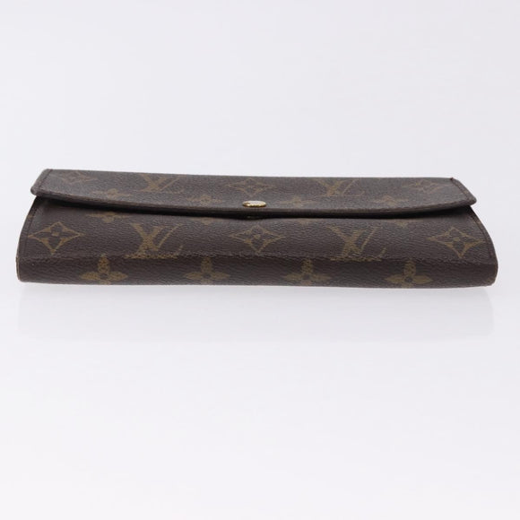 LOUIS VUITTON Monogram Portefeuille Sarah Long Wallet M61734 LV Auth 193930