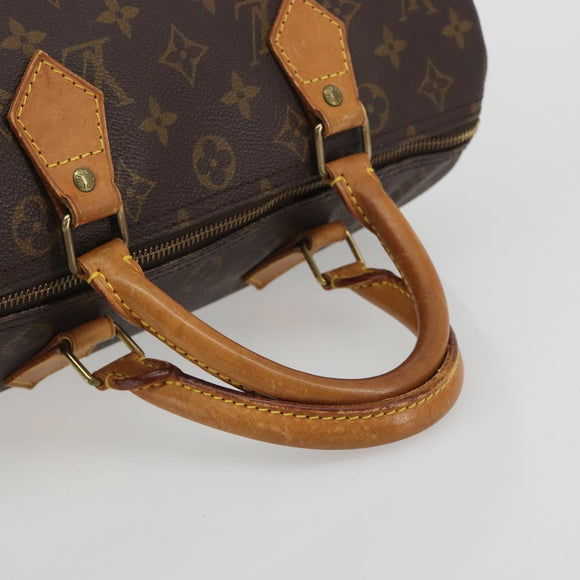 LOUIS VUITTON Monogram Speedy 30 Hand Bag M41526 LV Auth 193955