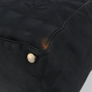 CHANEL New Travel Line Tote Bag Canvas Black Gold CC Auth 193956-9