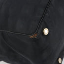 CHANEL New Travel Line Tote Bag Canvas Black Gold CC Auth 193956-14