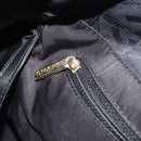 CHANEL New Travel Line Tote Bag Canvas Black Gold CC Auth 193956-19