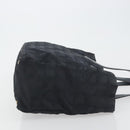 CHANEL New Travel Line Tote Bag Canvas Black Gold CC Auth 193956-3