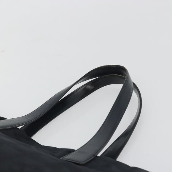 CHANEL New Travel Line Tote Bag Canvas Black Gold CC Auth 193956