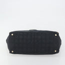 CHANEL New Travel Line Tote Bag Canvas Black Gold CC Auth 193956-5