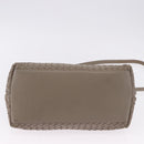 BOTTEGA VENETA INTRECCIATO Hand Bag Leather 2way Gray Auth 193957-5