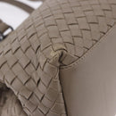 BOTTEGA VENETA INTRECCIATO Hand Bag Leather 2way Gray Auth 193957-16