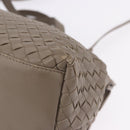 BOTTEGA VENETA INTRECCIATO Hand Bag Leather 2way Gray Auth 193957-17
