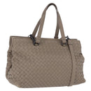BOTTEGA VENETA INTRECCIATO Hand Bag Leather 2way Gray Auth 193957-1