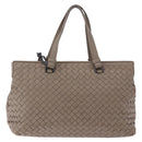 BOTTEGA VENETA INTRECCIATO Hand Bag Leather 2way Gray Auth 193957-2