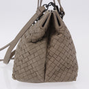 BOTTEGA VENETA INTRECCIATO Hand Bag Leather 2way Gray Auth 193957-3