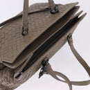 BOTTEGA VENETA INTRECCIATO Hand Bag Leather 2way Gray Auth 193957-6