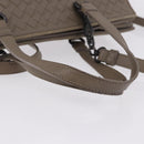 BOTTEGA VENETA INTRECCIATO Hand Bag Leather 2way Gray Auth 193957-7