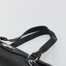 Salvatore Ferragamo Gancini Shoulder Bag Leather Black Silver Auth 193966A-8