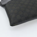 GUCCI GG Canvas Shoulder Bag Black Silver 27639 Auth 193967-11