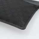 GUCCI GG Canvas Shoulder Bag Black Silver 27639 Auth 193967-15