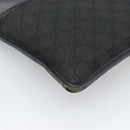 GUCCI GG Canvas Shoulder Bag Black Silver 27639 Auth 193967-16